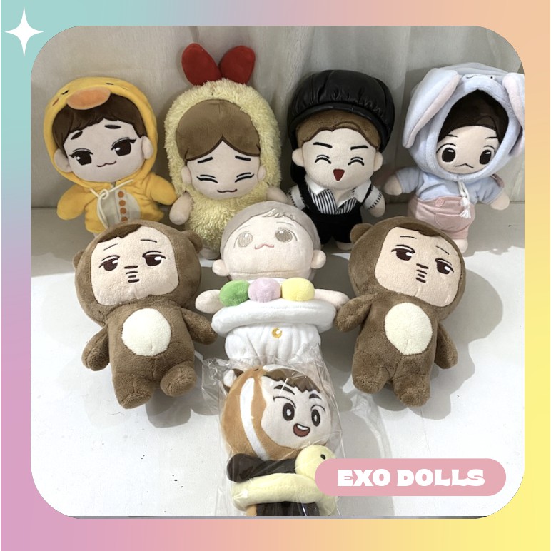 Onhand Exo Dolls 15cm 20cm Baby Boo Baekhyun Minguri Xiumin Chen Gominee Gomini Kai Doll Shopee Philippines