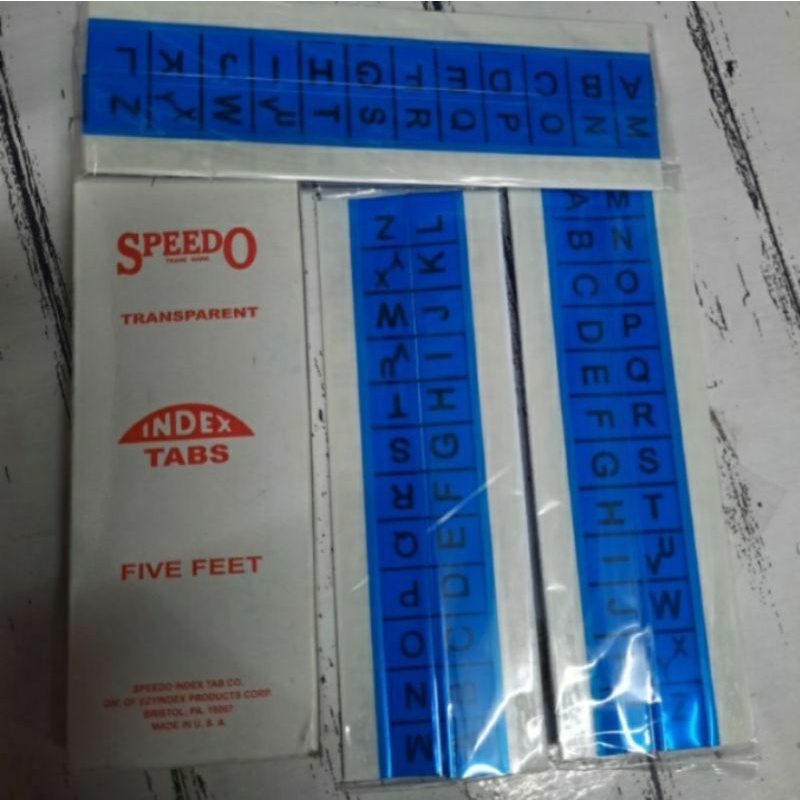 speedo-index-tabs-letter-tabbings-per-box-shopee-philippines