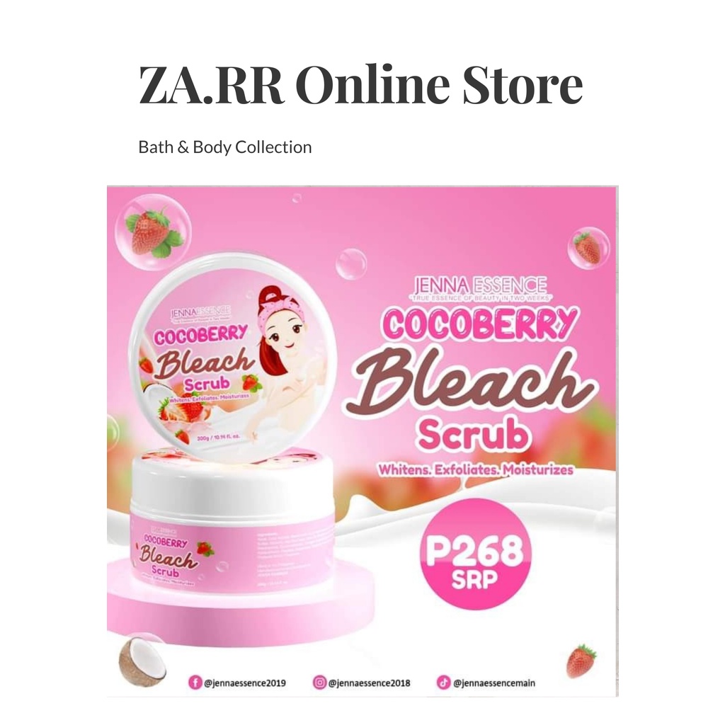 JENNA ESSENCE Cocoberry Bleach Scrub 300g Shopee Philippines