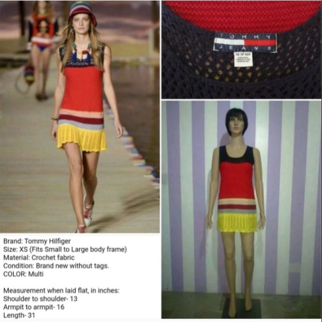 tommy hilfiger crochet dress