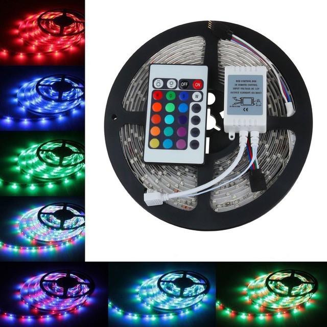 2835 Rgb Led Strip Light 5m 300smd With Remote Controller Shopee Philippines 