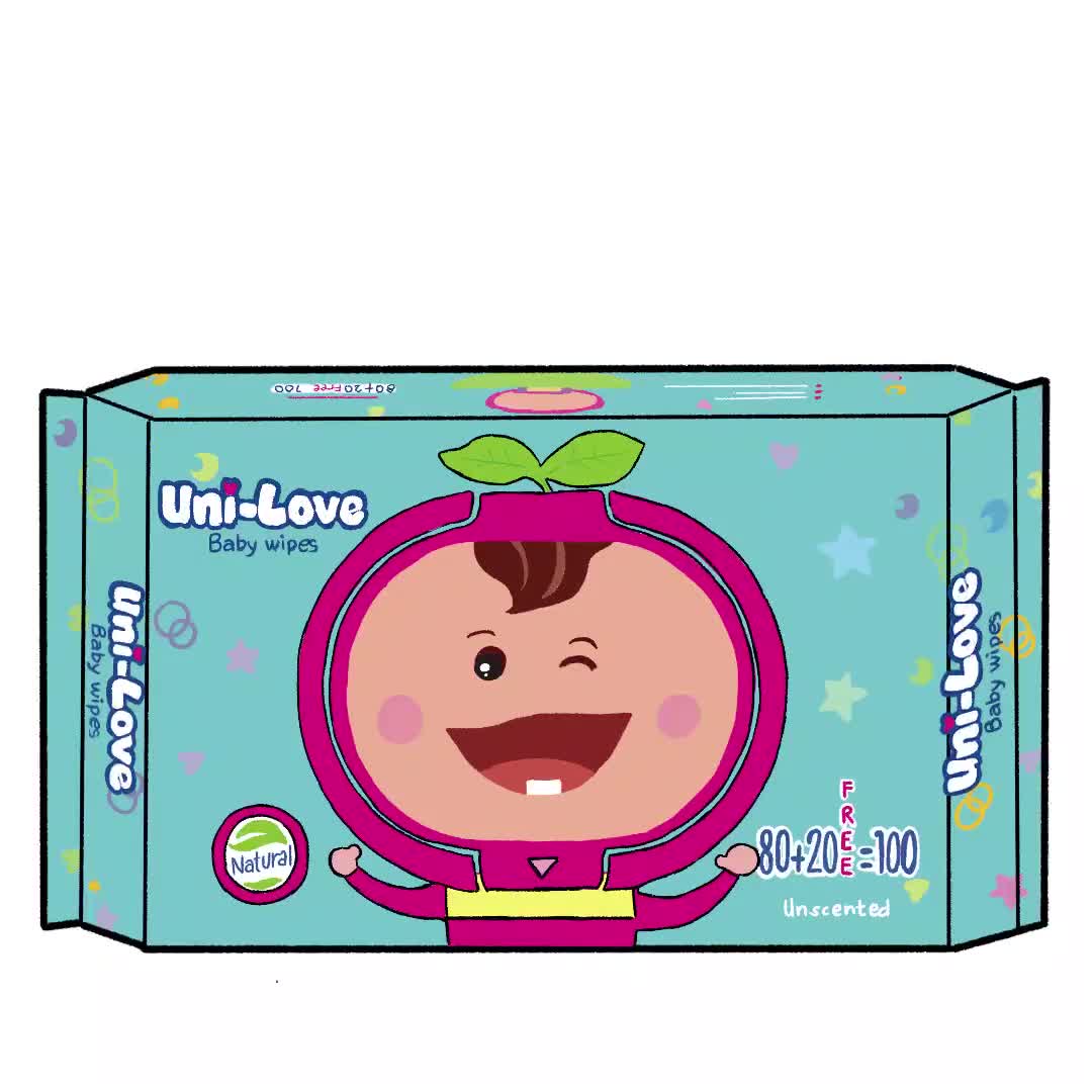 UniLove Unscented Baby Wipes 100's Pack of 6 Shopee Philippines