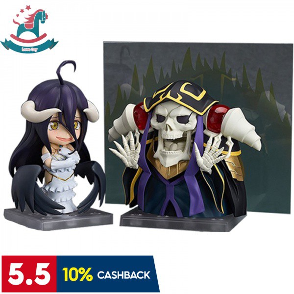hot）10cm Q version Japanese Anime OVERLORD ainz ooal gown albedo PVC Action  Figure Toy Anime Game S | Shopee Philippines