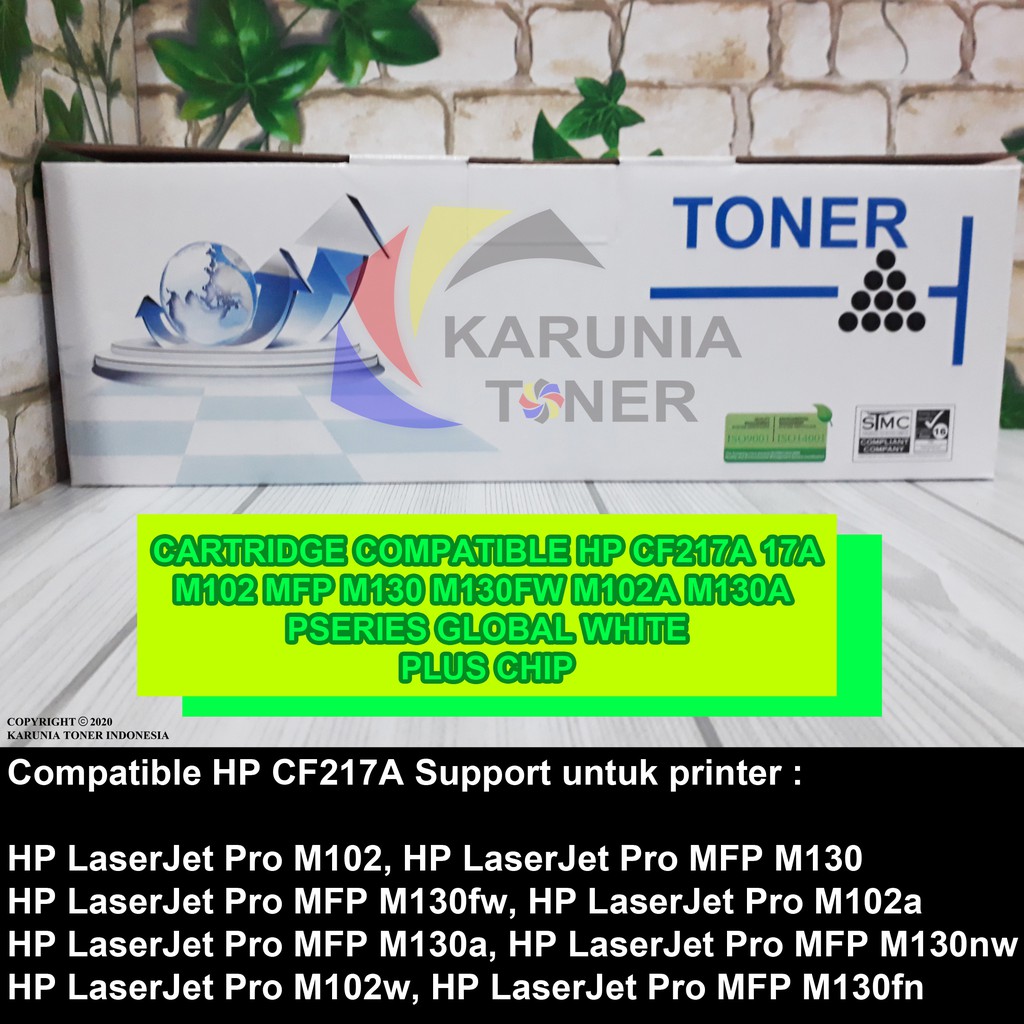 Compatible Toner Cartridge Cf217a 17a Printer Hp Laserjet Pro M102 Mfp M130 M130fw M102a M130a M102w Shopee Philippines