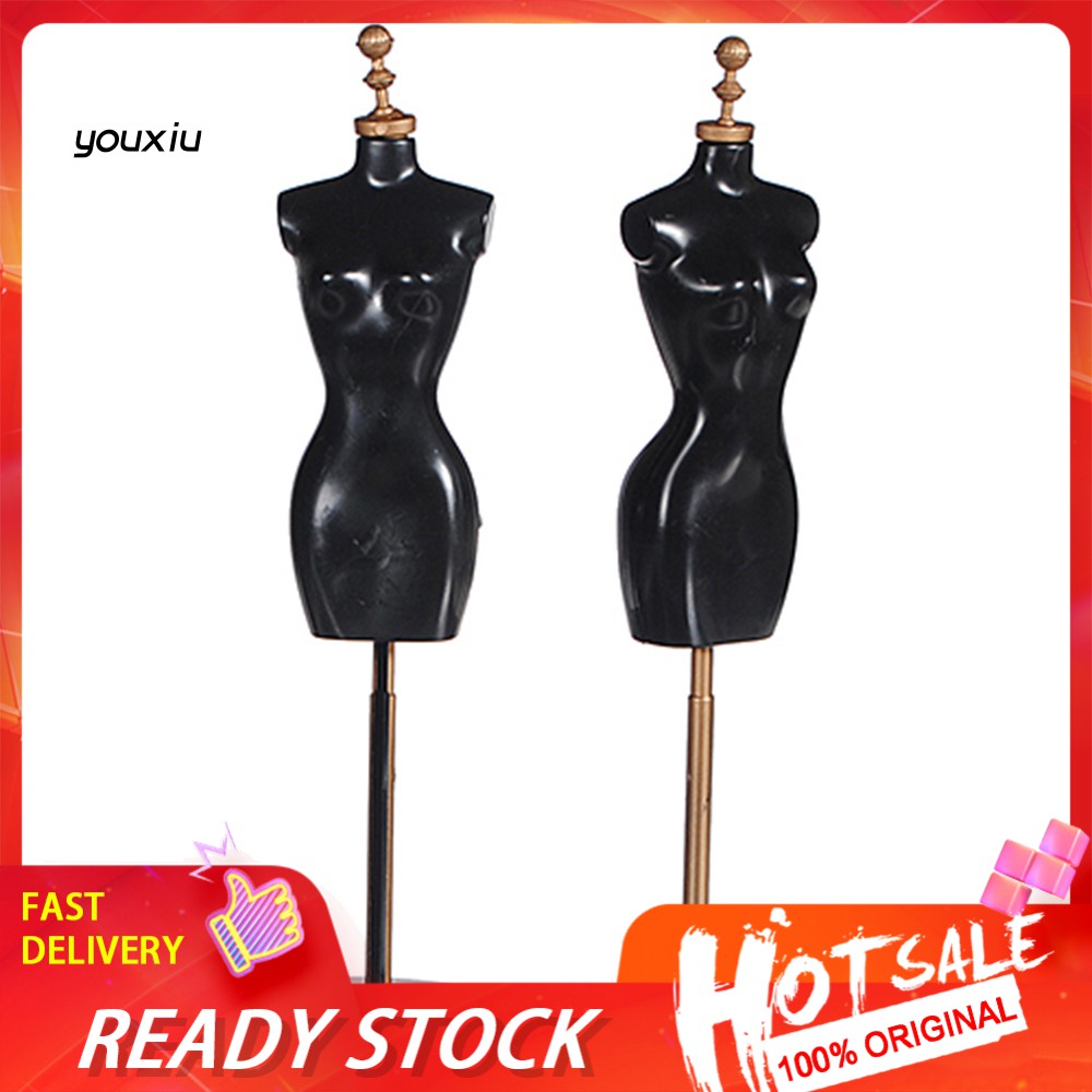 ♚MRWJ♚Mini Dress Clothes Gown Mannequin Model Stand for Dollhouses