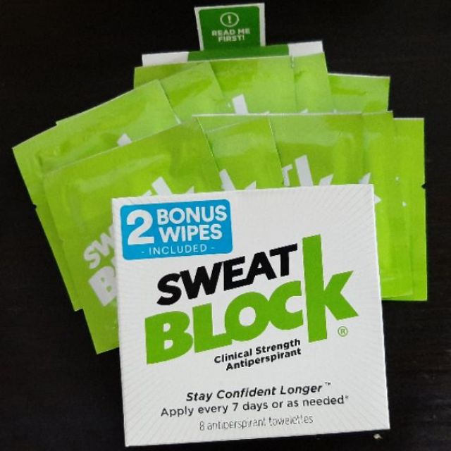 NOW! 10 Pads Included SweatBlock AntiPerspirant Sweat Block Shopee