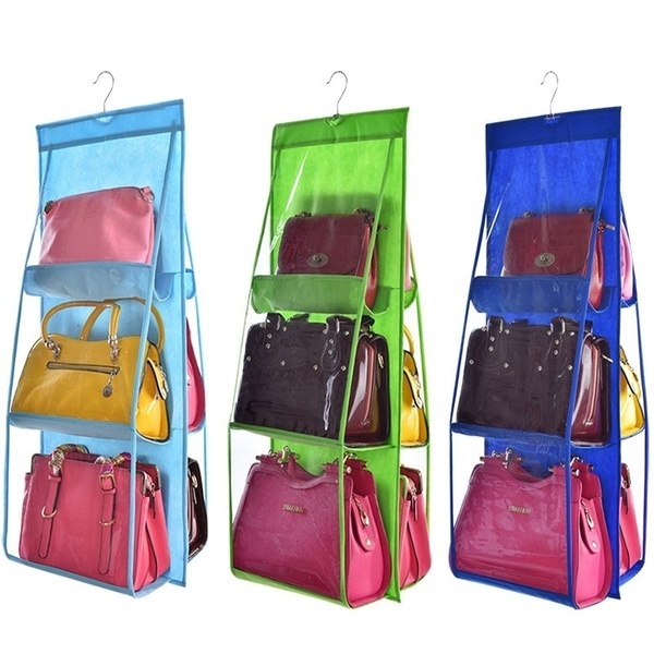 6 Pocket Organizer Backpack Handbag Storage Bags Shoe Storage Bag Home Supplies Closet Rack Hangers Shopee Philippines