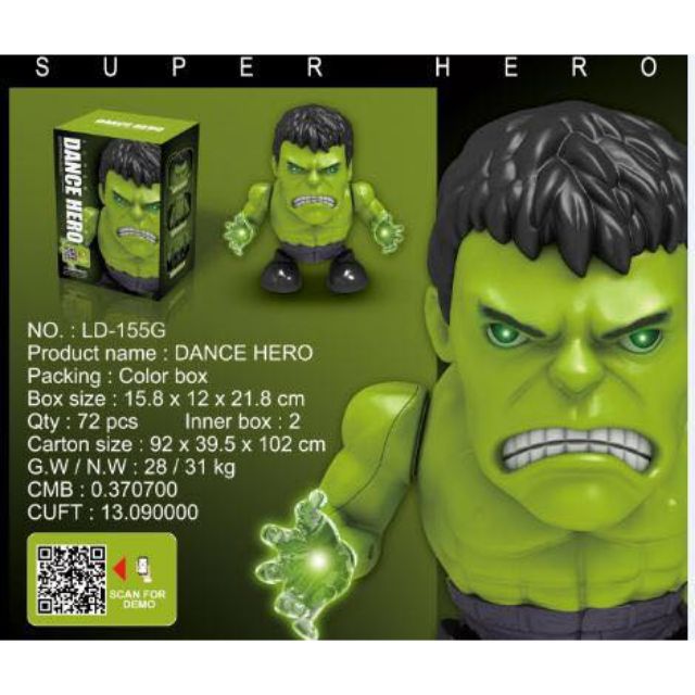dancing hulk toy