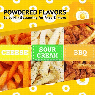 French fries flavoring for Fries, Popcorn, Nachos (Cheese Powder, Sour Cream Powder, Bbq Powder)