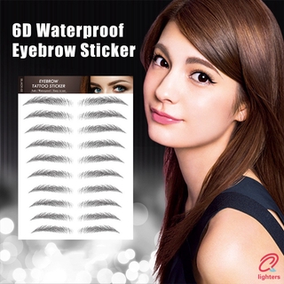 Eyebrow Tattoo Sticker False Eyebrows Waterproof 7 Days Long Lasting 6D Eyebrows Kit Eye Makeup Cosmetics