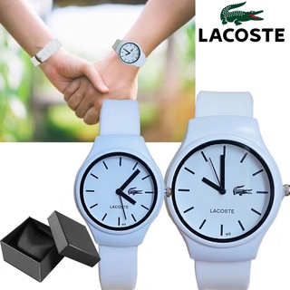 lacoste watch for couple big and smal unisex watch for women Rubber Strap L129 analog