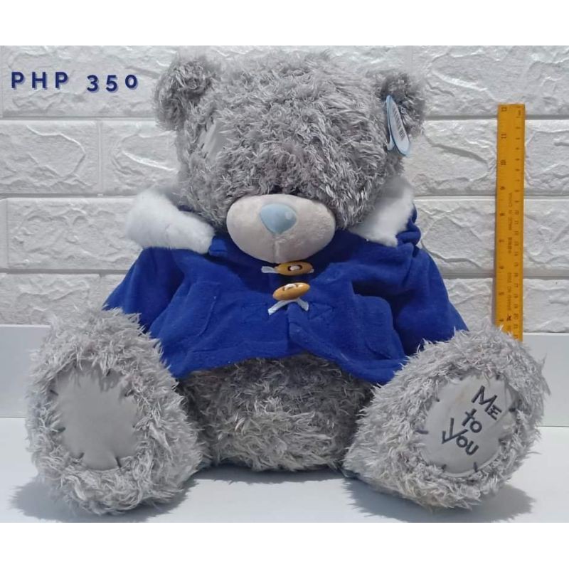 Tatty Teddy Grey Bear Teddy Bear Blue 