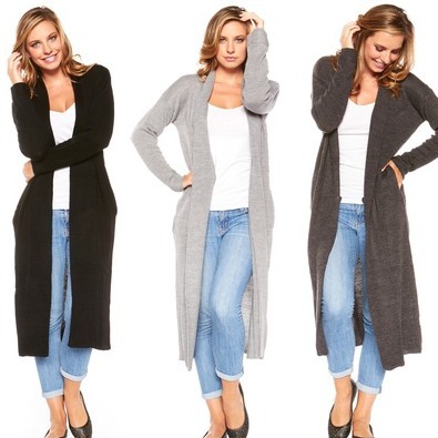 longline cardigan with pockets