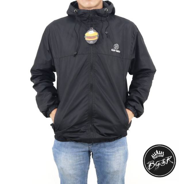 Bgsr Parachute Jacket Embroidery Simple Men | Shopee Philippines