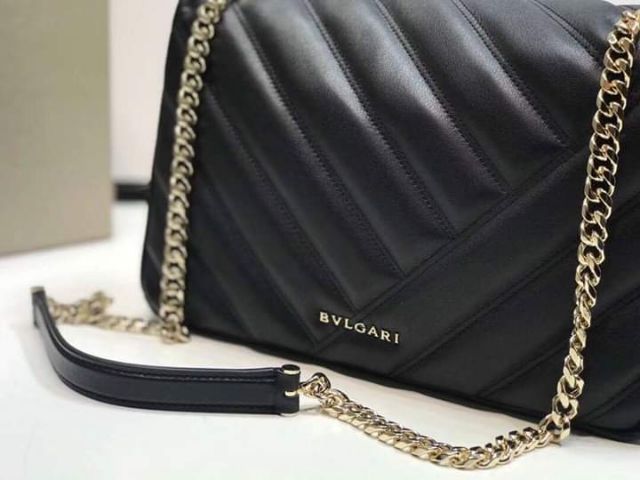 BVLGARI SLING BAG(black) | Shopee 