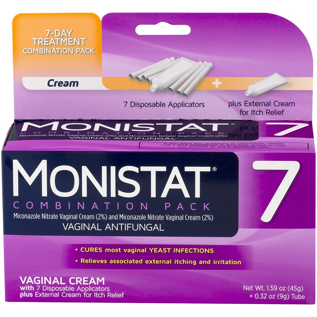 Monistat 7 Vaginal Anti Fungal For Yeast Infection Shopee