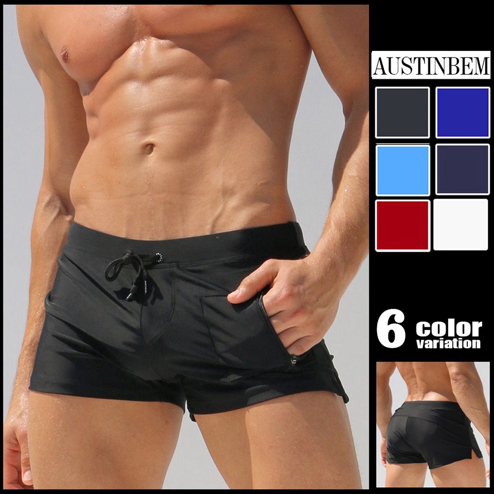 mens bathing suit with zipper pocket