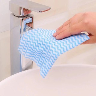 Tearable roll-shaped non-woven dish towel washable disposable rag scouring pad-Z524 #7