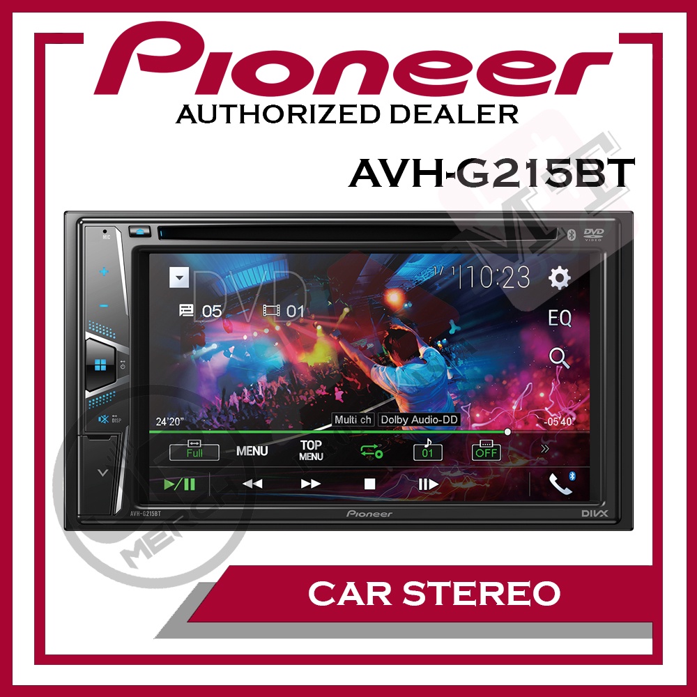 Pioneer (AVHG215BT) 6.2 InDash 2 Din Media Car Stereo Receiver WVGA