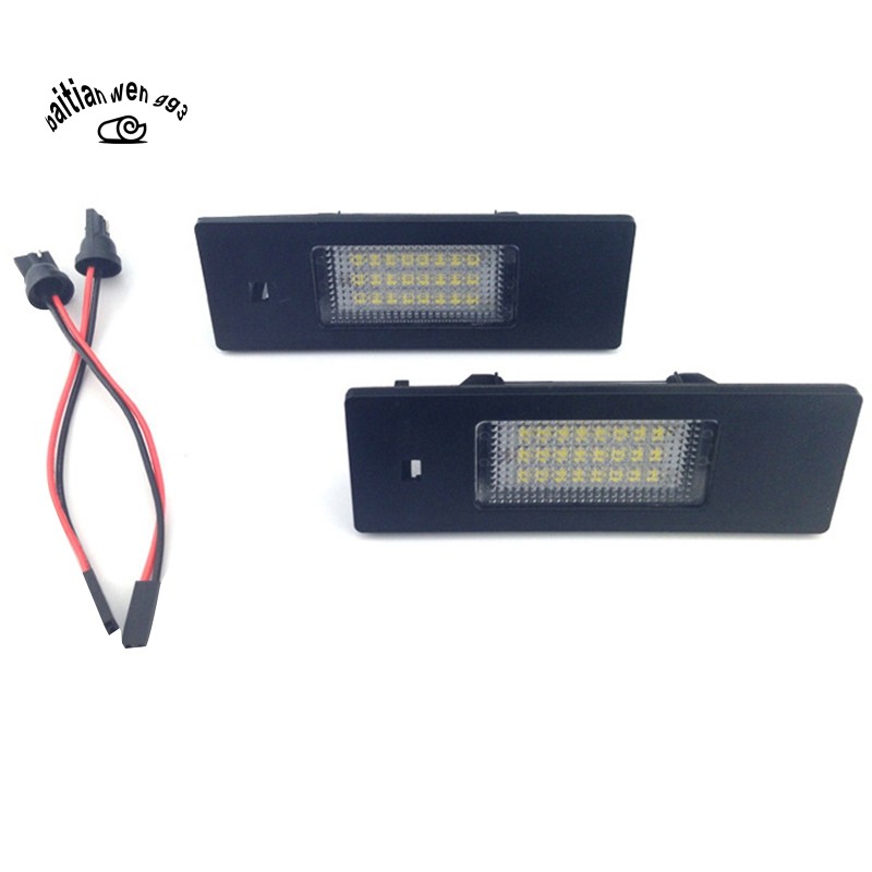 blue number plate lights