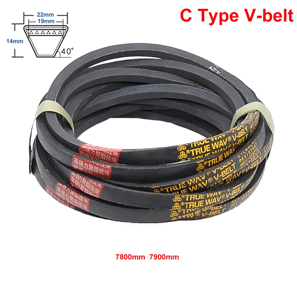 C Type Vbelt Triangle Belt Perimeter 7800mm 7900mm Industrial Agricultural Equipment