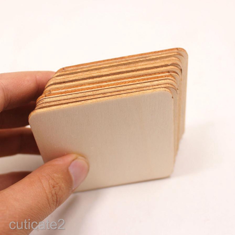 square wood pieces for crafts