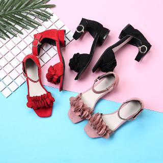 Gadis sandal  mode Korea baru gadis kecil  sandal  tumit 