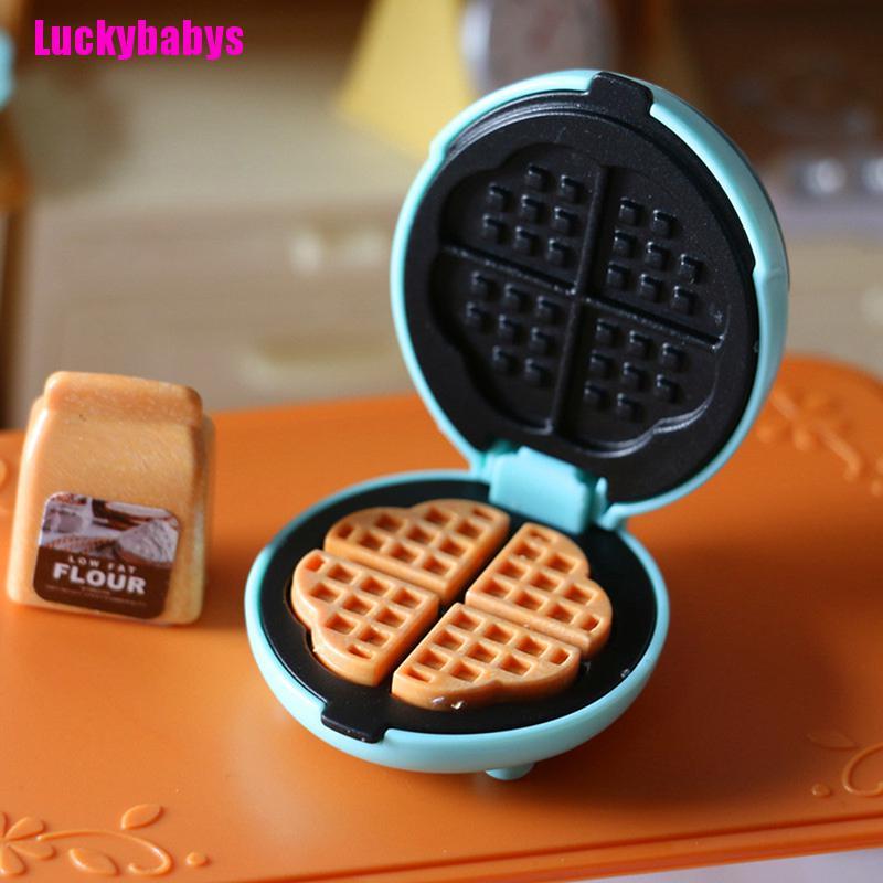 [Luckybabys] Doll House Kitchen Mini Toaster Pocket Electric Oven Toy Miniature Toy Model