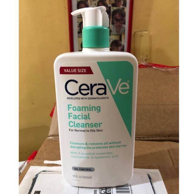 cerave foaming facial cleanser shopee