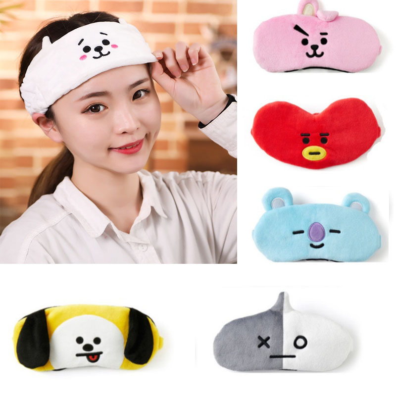 Korean Kpop BTS BT21 Plush Cute Hair Band Idol Animal Fashion Wash
