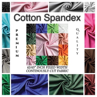 [PREMIUM] Cotton Spandex Fabric Per Yard Tela Cloth Stretchy [Updated] - COLORS #4