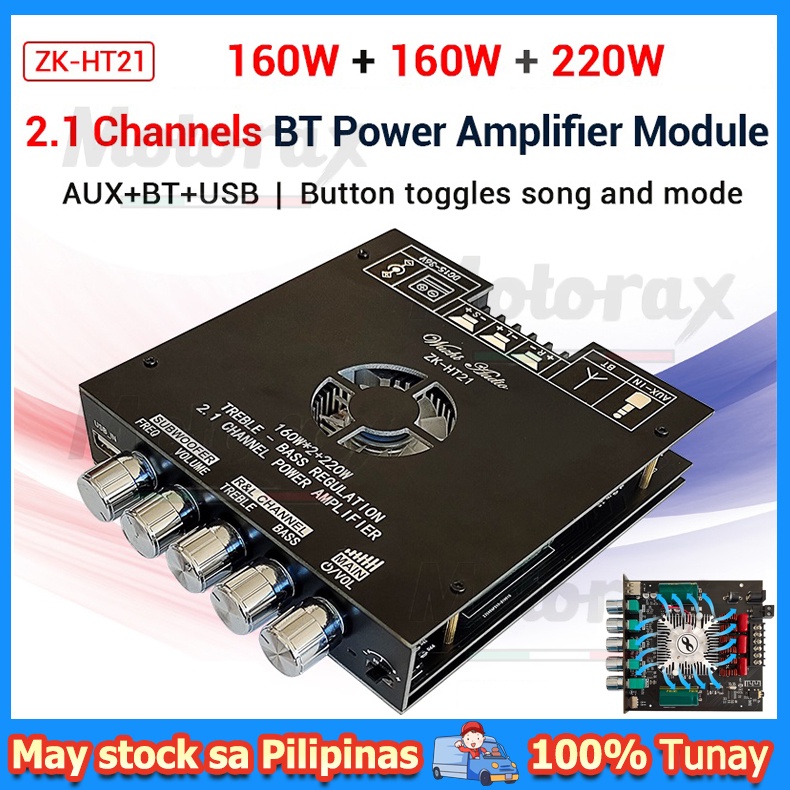 ZKHT21 TDA7498E Bluetooth 5.0 Subwoofer Amplifier Board 160WX2+220W 2.
