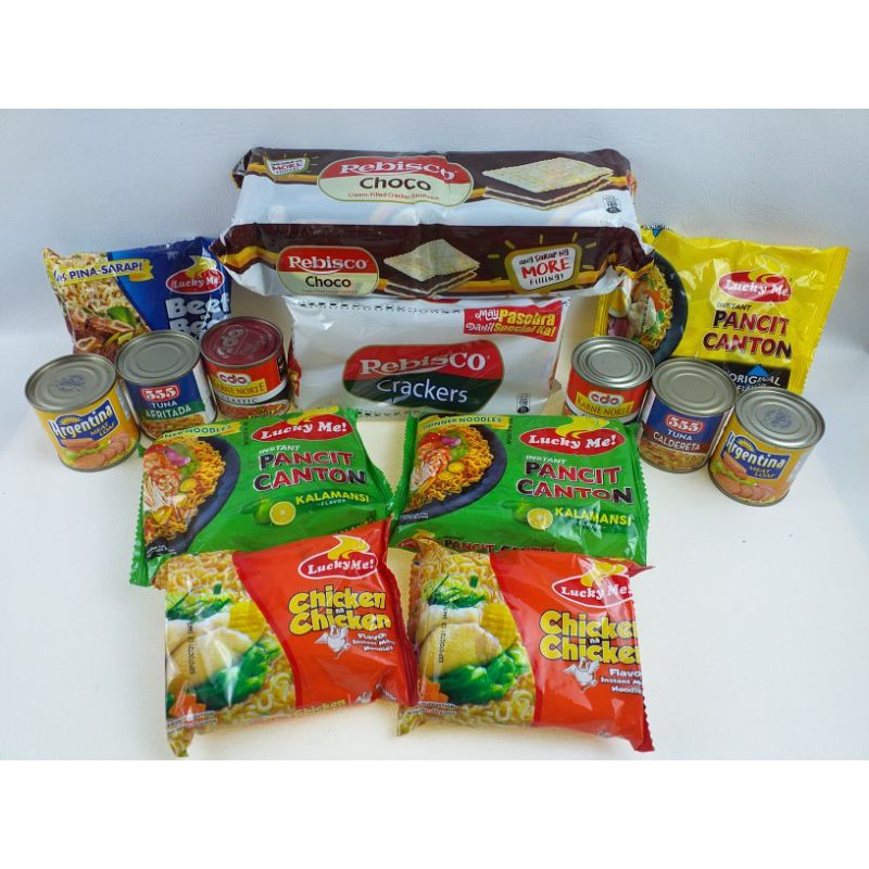 Grocery Package ( Canton/Noodles/Biscuit & Canned Goods ) | Shopee ...