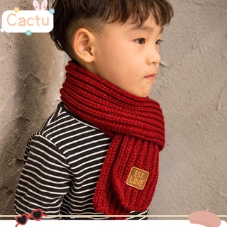 Scarf Kids Girl Warm Boy Baby Breathable Knit Toddler Cotton Winter Candy Colors 