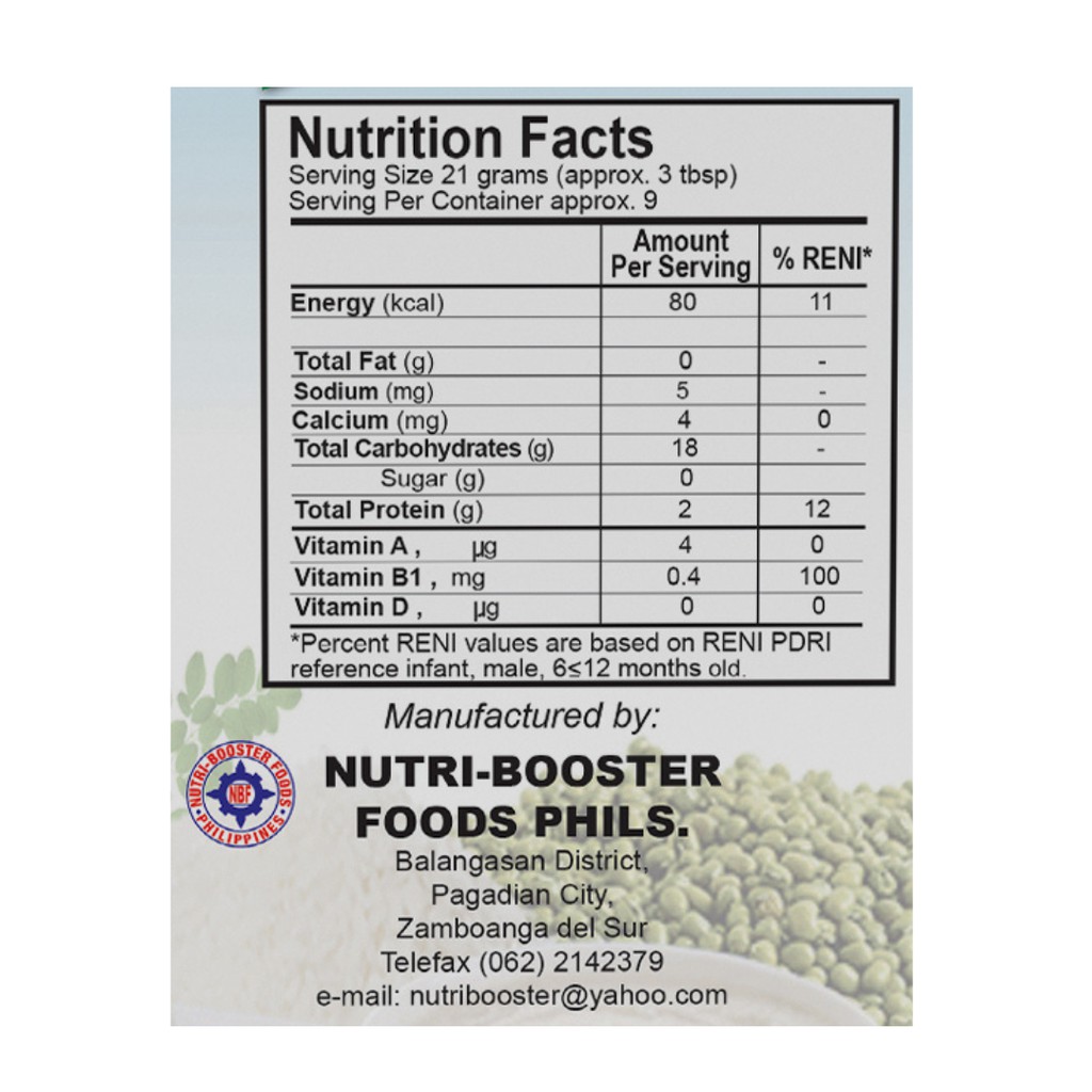NUTRI BOOSTER BANANA 400grams BABY PORRIDGE, PUREE & CEREAL/ FOOD PICKY EATER & WEIGHT GAIN NO SUGAR