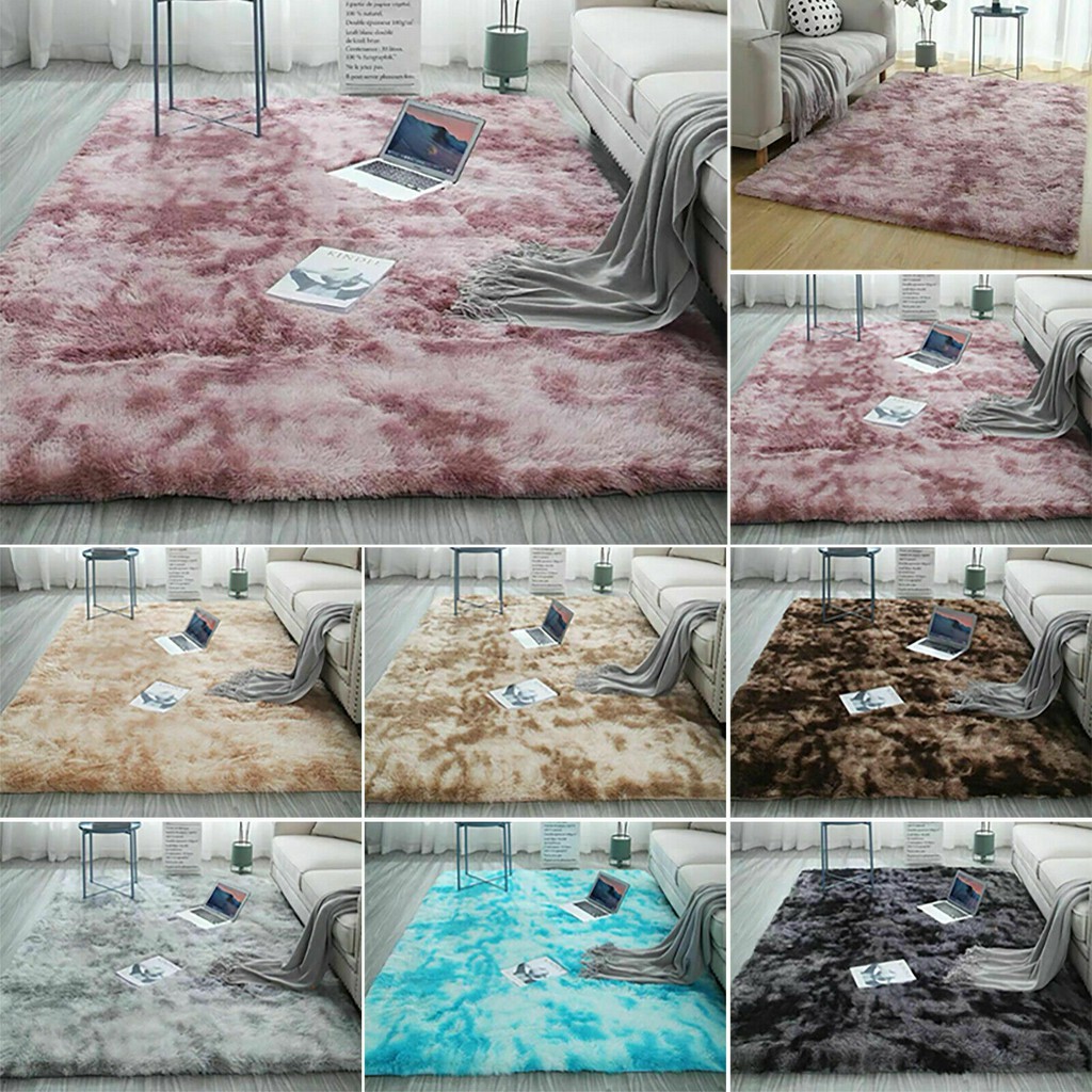 Soft Fluffy Rugs Bedroom Floor Carpet Mats - 80 x 120 cm ...