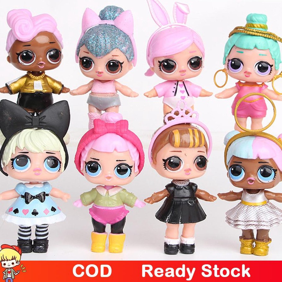 A Set 8 Pcs LoL SURPRISE DOLL Mystery Xmas Surprise Dolll barbie Dolls