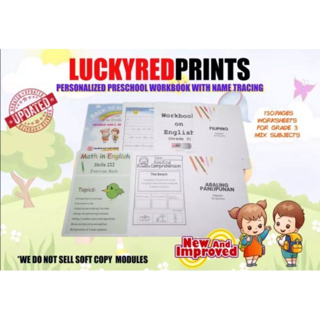 Grade 3 Mix Subject Worksheets | Shopee Philippines