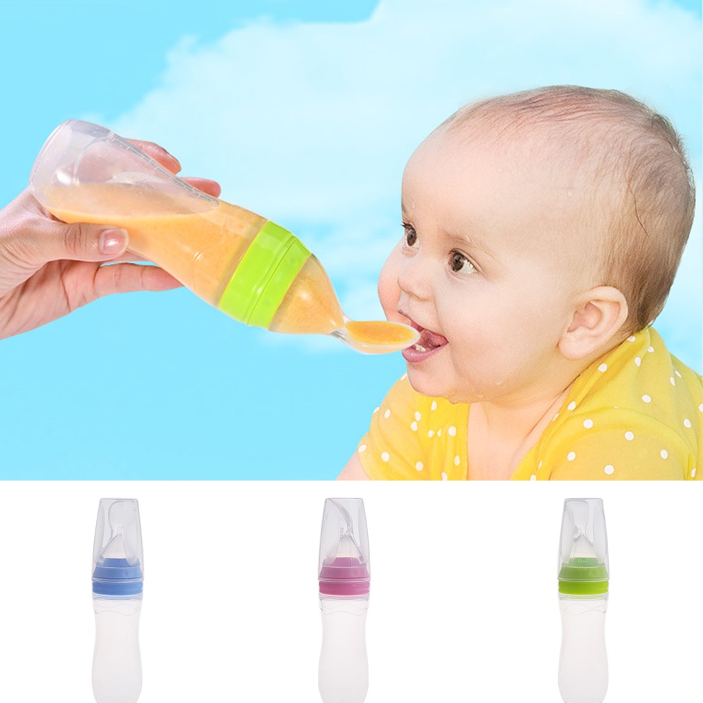 feeding bottle with spoon feeder