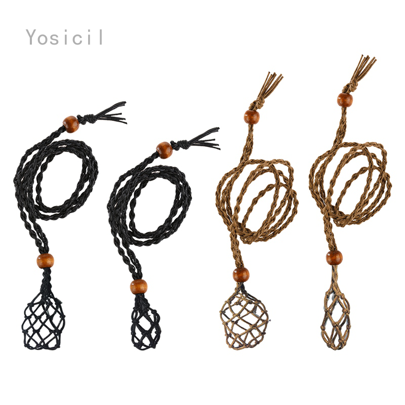 Necklace Cord Empty Stone Holder, Necklace cord for crystals, Quartz