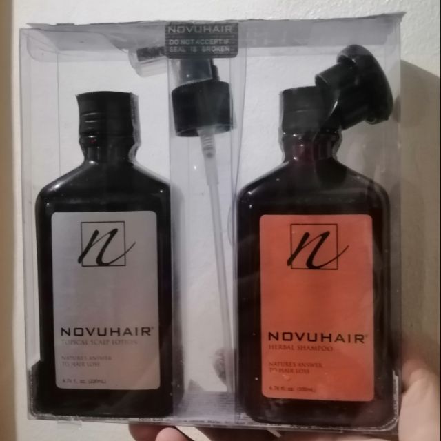 Novu Hair 2 In 1 Topical Scalp Lotion 200 Ml Herbal Shampoo 200