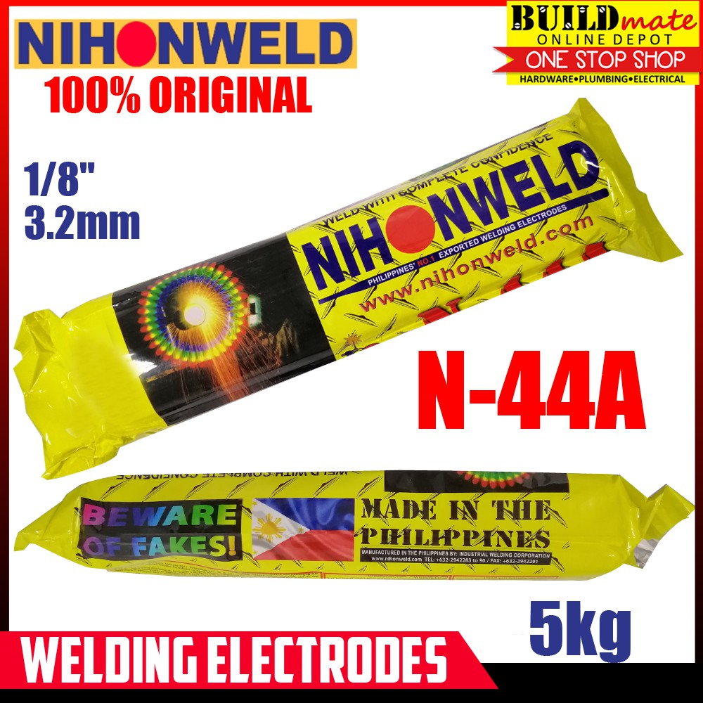 Welding Rod NIHONWELD N44A E6013 1/8" 3.2mm SOLD PER 5kg Shopee