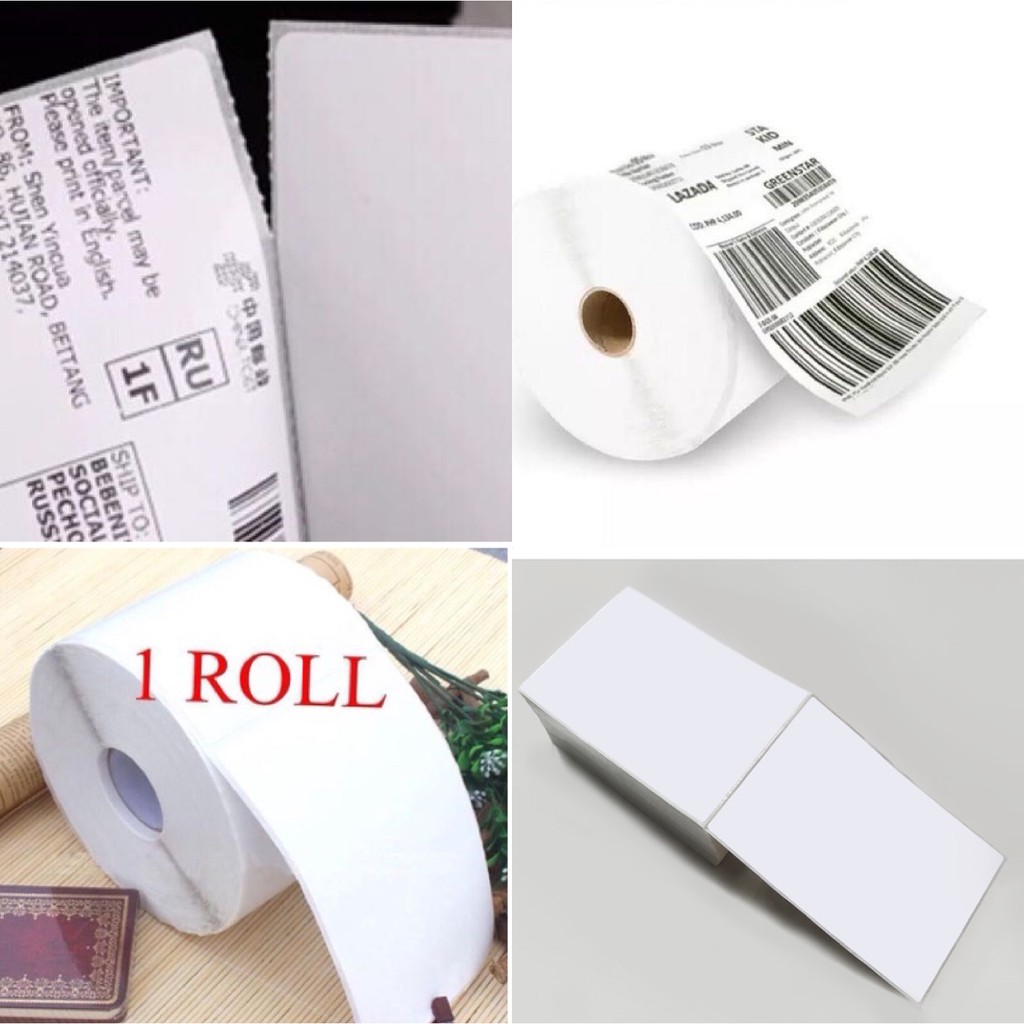 OTW A6 100*150 Sticker label Adhesive Thermal Paper Roll Fold 100x150 ...