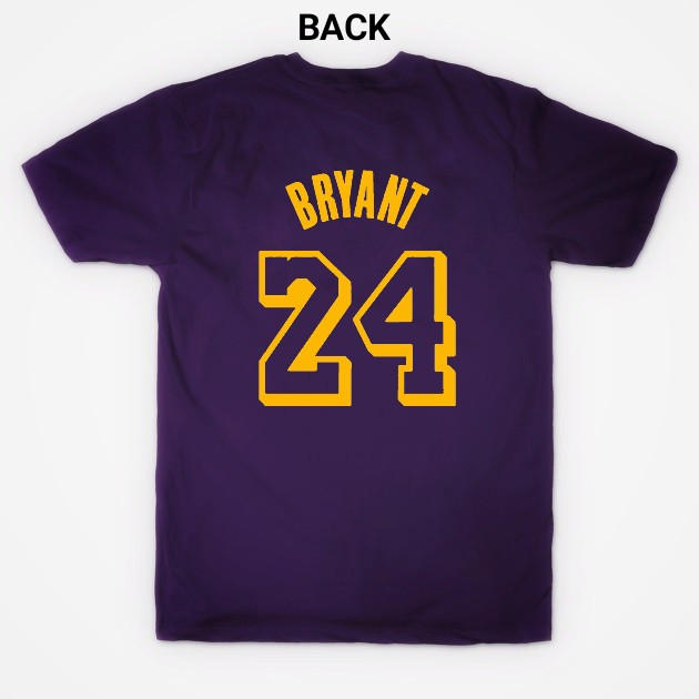 Kobe Bryant T-Shirt Kobe Bryant Los Angeles Lakers Tee Shirt Short Sleeve S-5XL 