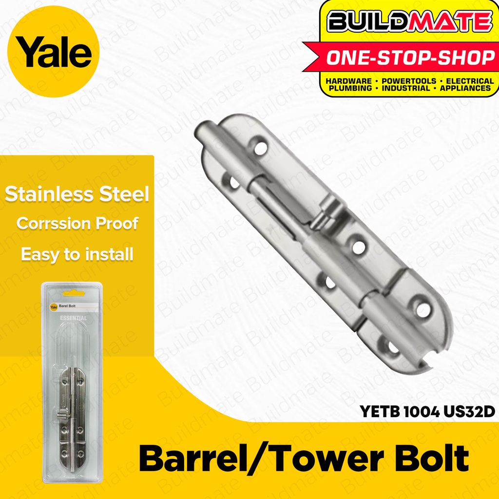 YALE Essential Series Tower Barrell Bolt Door Latch Lock YETB 1004