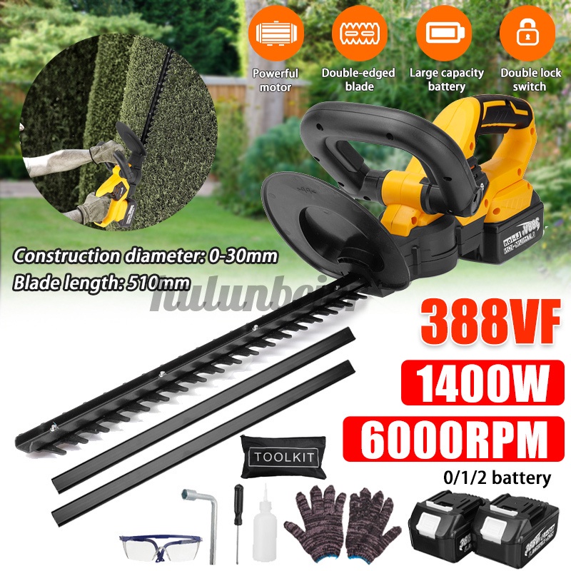 MUSTOOL Cordless Hedge Trimmer Brushless Hedge Trimmer 6000rpm Weeding Shear Pruning Shopee
