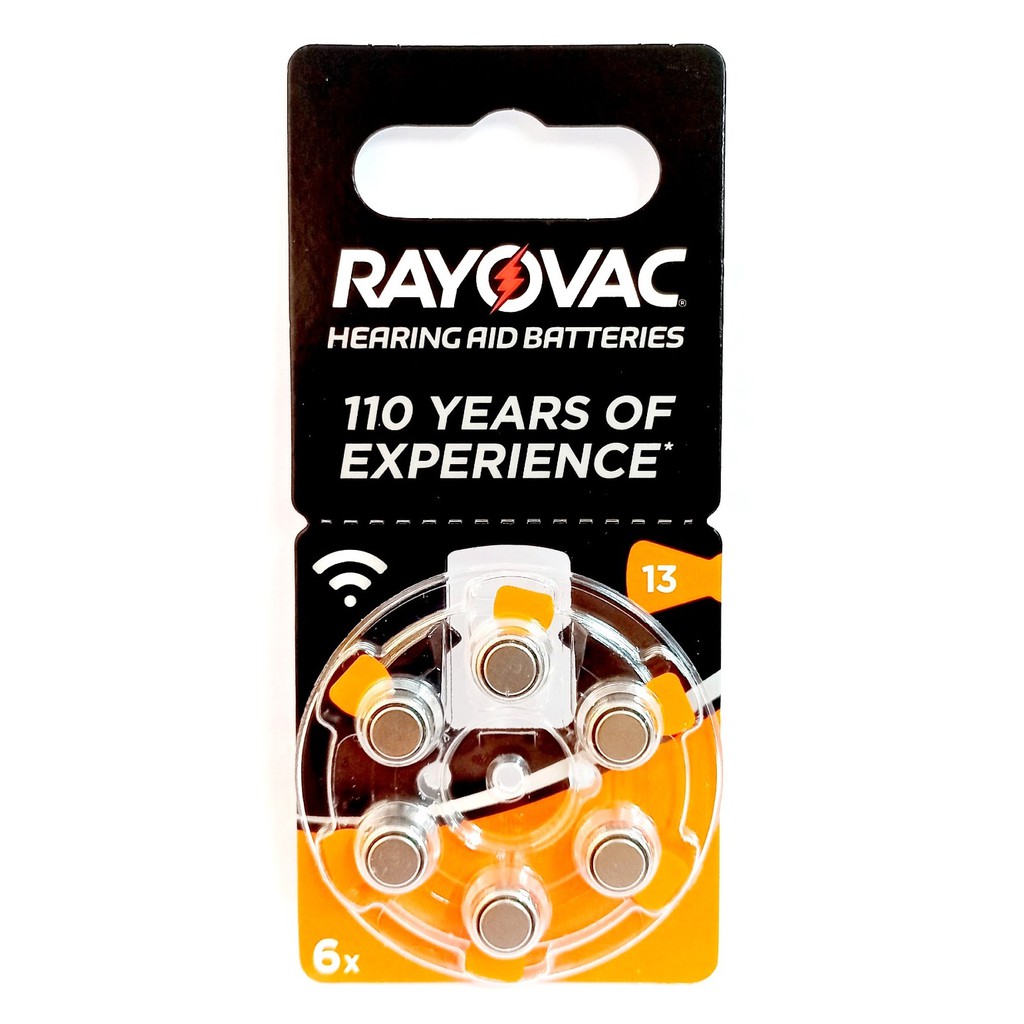 Rayovac 4606 Acoustic Size 13 PR48 (6 pcs) Hearing Aid Battery Hearing
