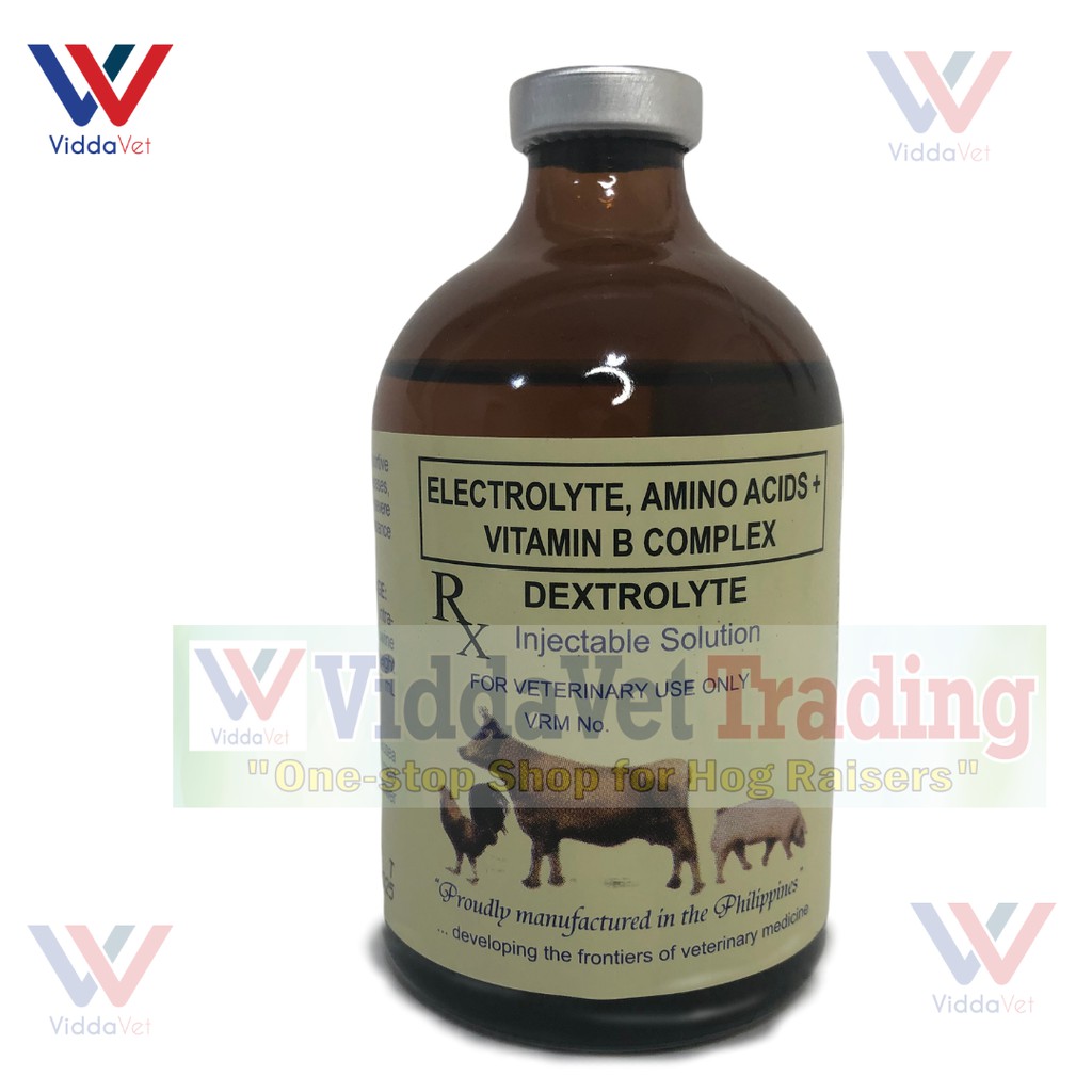 100 ml Dextrolyte Electrolytes Amino Acids plus Vitamin B Complex swine