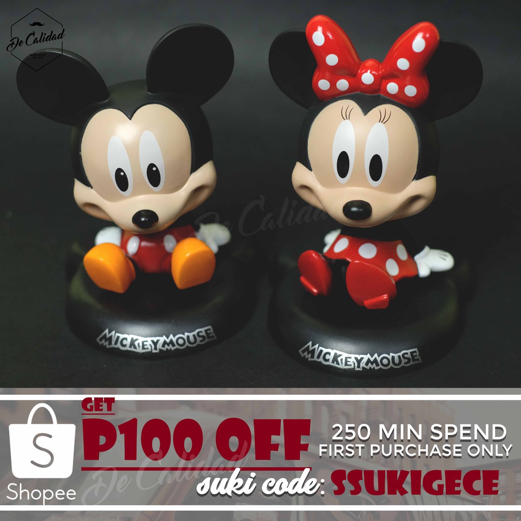 Bobblehead Mickey Mouse And Minnie Mouse Shopee Philippines