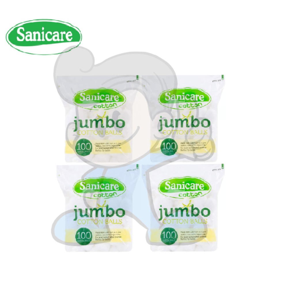 Sanicare Cotton Jumbo (4 x 100's) Shopee Philippines